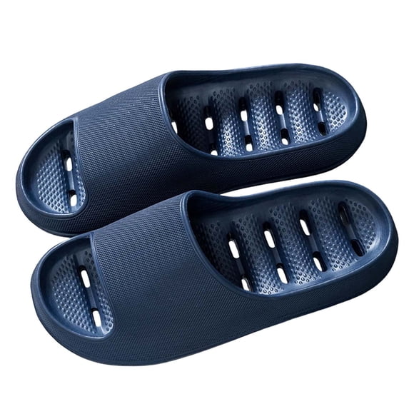 Wxolcjlv Shower Shoes For Women And Men Massage Pool Slides Soft Cushioned Anti-Slip Slides Slippers Comfort Blue