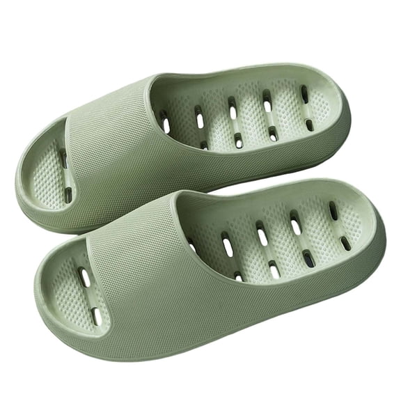 Wxolcjlv Shower Shoes For Women And Men Massage Pool Slides Soft Cushioned Anti-Slip Slides Slippers Comfort Green
