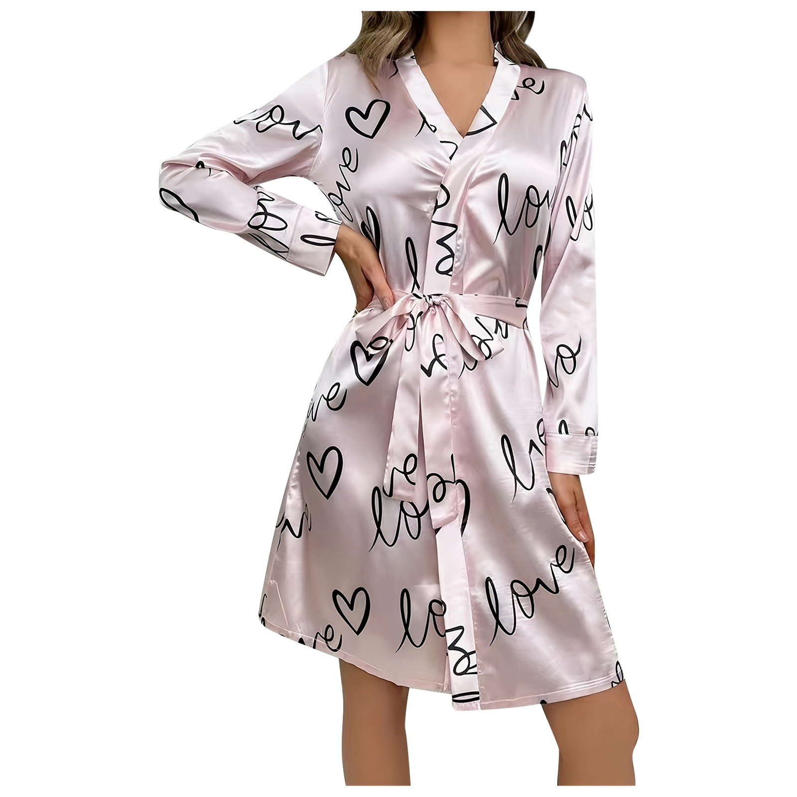 Spring Colors Robe Celivon Silk Robes For Women Spring Summer Long Pajamas Smooth Color T ...