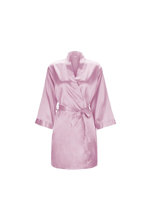 Silk Robes For Women Spring Summer Long Pajamas Smooth Solid Color Light Bathrobe Wedding Robe Makeup Bridesmaid Robe Satin Kimono