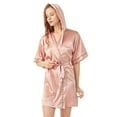 Celivon Silk Satin Robes For Women Spring Summer Long Pajamas Smooth ...