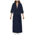 thumbnail image 1 of Celivon Terry Cloth Robes For Women Spring Autumn Long Pajamas Smooth Absorbent Quick Drying Short Sleeved Robe Bathrobe, 1 of 4