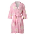 thumbnail image 1 of Celivon Waffle Robes For Women Spring Summer Long Pajamas Smooth Robes For Knit Bathrobe Soft Lightweight Knee Length Loungewear Xxl, 1 of 6