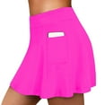 thumbnail image 1 of Celivon Women High Waisted Swim Skirt Long Skirted Swimsuit Bottom Athletic Bathing Suit Skirt With Panty Beach Vacation Clothes Hot Pink, 1 of 6