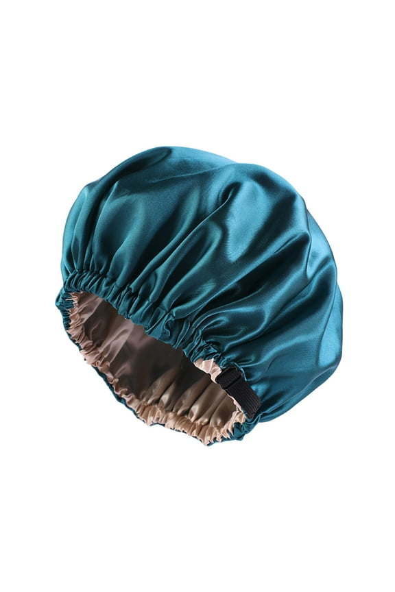 Women Satin Bonnet Sleeping Cap Teens Adjustable Long Bonnet For Braids Night Sleeping Natural Hair Double Layer Casual Comfy Headwear
