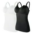 thumbnail image 1 of Celivon Womens Maternity Nursing Bra Seamless Tank Tops Built In Top Camisole Brasieres 2Pc With 4Pc Pads Breastfeeding Underwear, 1 of 1
