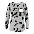 thumbnail image 1 of Celivon Womens Maternity Nursing Tops Long Sleeve Leopard Print Breastfeeding Shirt Flattering Comfy Pregnancy Clothes, 1 of 6