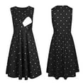 thumbnail image 1 of Celivon Womens Sleeveless Maternity Nursing Dress Solid Color Summer Breastfeeding Dress Flattering Comfy Pregnancy Clothes, 1 of 4