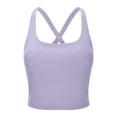 thumbnail image 1 of Wxolcjlv Womens Sports Bras Cami Bra Racerback Tank Top Strappy Shockproof Running Fitness Full Coverage Vest Underwear Yoga Everyday Bra Size S-L, 1 of 8