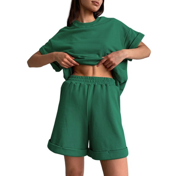 Celivon Workout Sets For Women New Solid Iridescence Sweater 2 Piece Sports Shorts Set Women Gym Yoga Active Wear Outfit