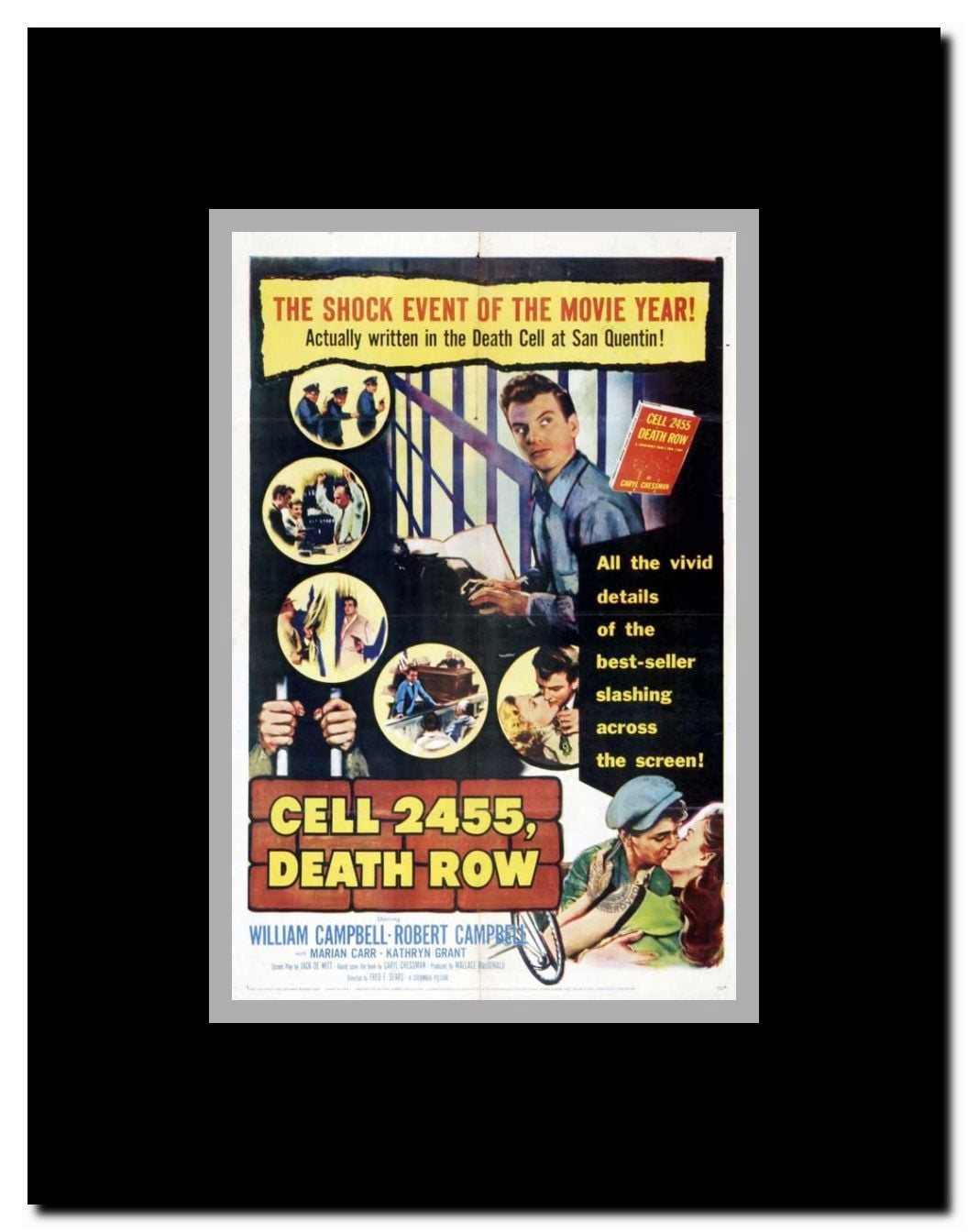 Cell 2455 Death Row Framed Movie Poster