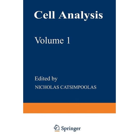 Cell Analysis: Volume 1, (Paperback)