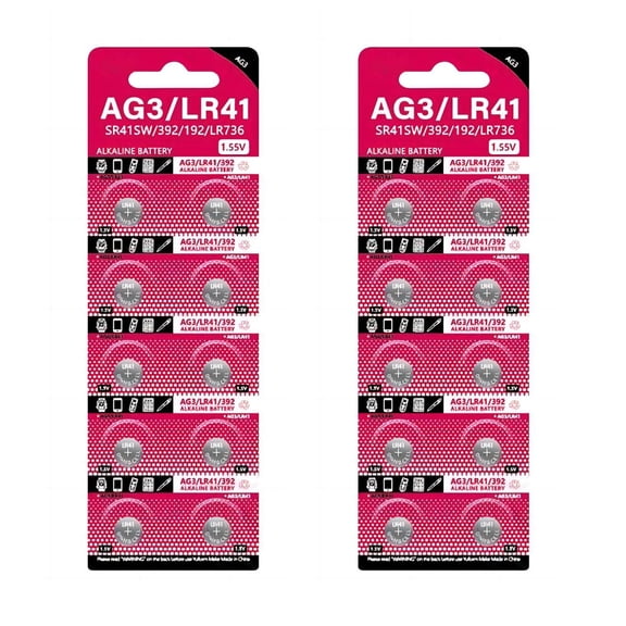 Cell Coin AG3 1.55V Button Batteries SR41 192 L736 384 SR41SW CX41 LR41 392 for Lamps Watches Cameras