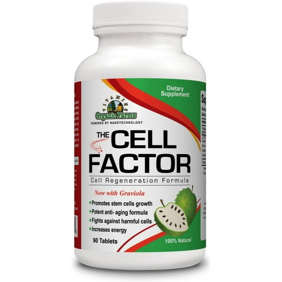 Cell Factor Graviola - Cell Regeneration Formula - 100% Natural - Dietary Supplement
