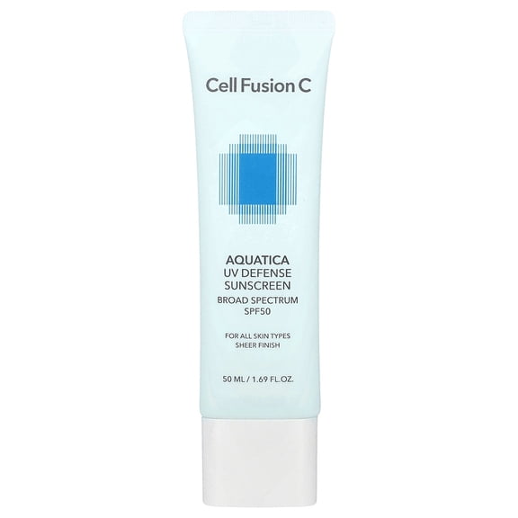 Cell Fusion C Aquatica UV Defense Sunscreen, For All Skin Types, SPF 50, 1.69 fl oz (50 ml)