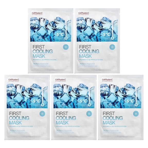 Cell Fusion C First Cooling Beauty Mask, 5 Sheets, 0.95 oz (27 g) Each