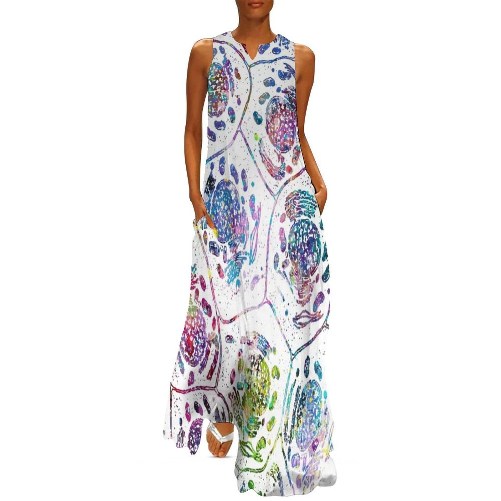Cell Mitochondrion DNA Organelle Metabolism Long Dress summer dress for women 2025 ladies