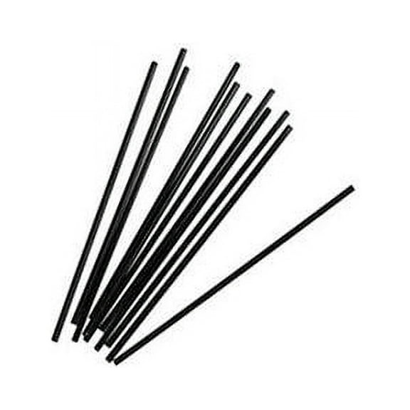 Cell-O-Core 6BPBK6500 Black 6 Unwrapped Giant Straw - 3000 / CS"