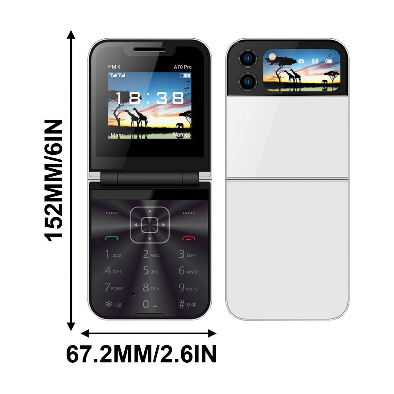 Cell Phone, Android Cell Phone, 2024 New Mini Flip Mobile Phone 2 SIM