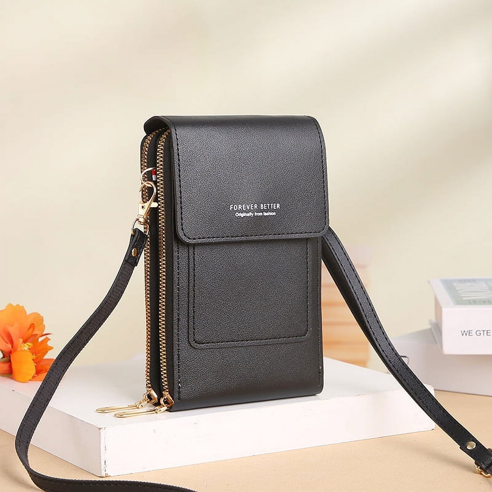 Cell Phone Bag, PU Leather Crossbody Cellphone Purse for Women, Touch ...