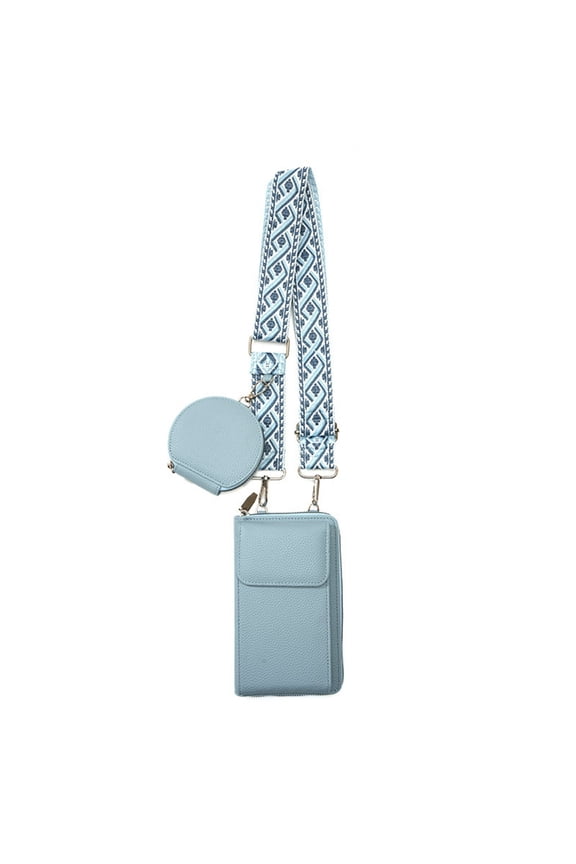 Cell Phone Bag PU Leather Crossbody Cellphone Purse for Women and Versatile Functional Cell Phone Pouch Holder with Shoulder Strap