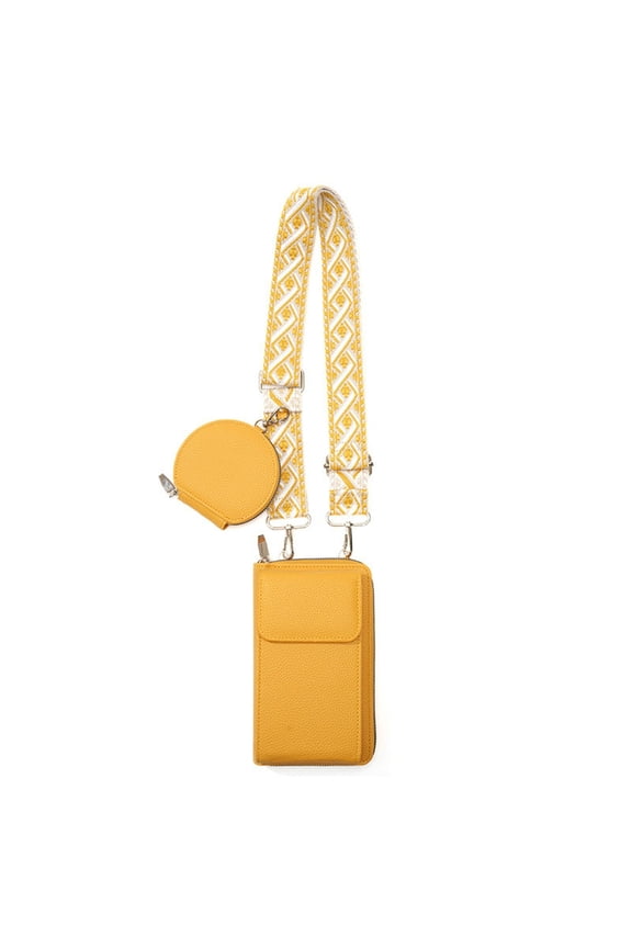 Cell Phone Bag PU Leather Crossbody Cellphone Purse for Women and Versatile Functional Cell Phone Pouch Holder with Shoulder Strap
