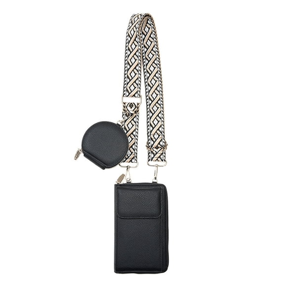 Cell Phone Bag PU Leather Crossbody Cellphone Purse for Women and Versatile Functional Cell Phone Pouch Holder with Shoulder Strap