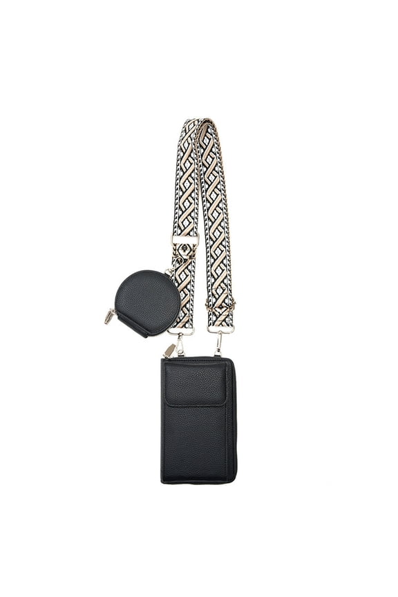 Cell Phone Bag PU Leather Crossbody Cellphone Purse for Women and Versatile Functional Cell Phone Pouch Holder with Shoulder Strap