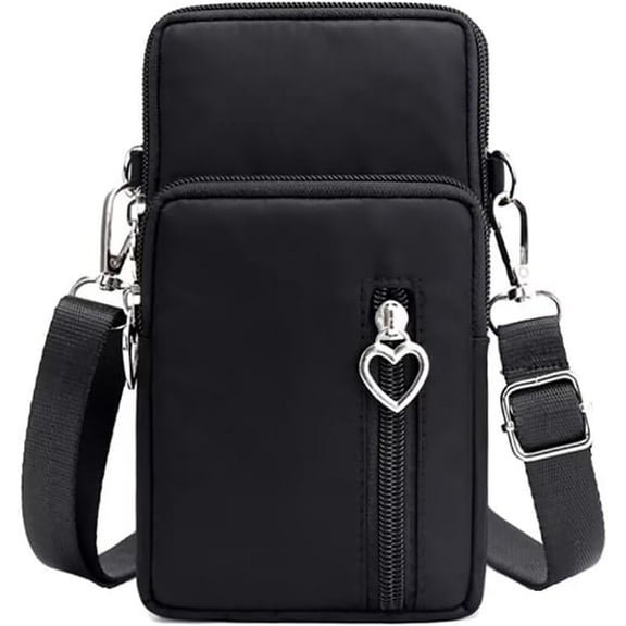 Cell Phone Bag Water Resistant Crossbody Travel Purse Sport Arm Bag Wallet Mini Shoulder Handbag with Adjustable Strap