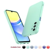 Cell Phone Basic Cases for Galaxy A15 5G 6.5", Liquid Silicone Gel Rubber Shockproof Case Ultra Thin Slim Matte Surface Cover for Samsung Galaxy A15 5G (Cyan)