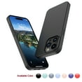 thumbnail image 1 of Cell Phone Basic Cases for iPhone 15,15 Pro,15 Plus,15 Pro Max, Liquid Silicone Gel Rubber Shockproof Case Ultra Thin Slim Matte Surface Cover for iPhone 15 Pro Max 6.7 inch (Black), 1 of 7