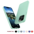 thumbnail image 1 of Cell Phone Basic Cases for iPhone 16,16 Pro,16 Plus,16 Pro Max,Liquid Silicone Gel Rubber Shockproof Case Ultra Thin Slim Matte Surface Cover for iPhone 16 Pro Max 6.9 inch (Cyan), 1 of 7