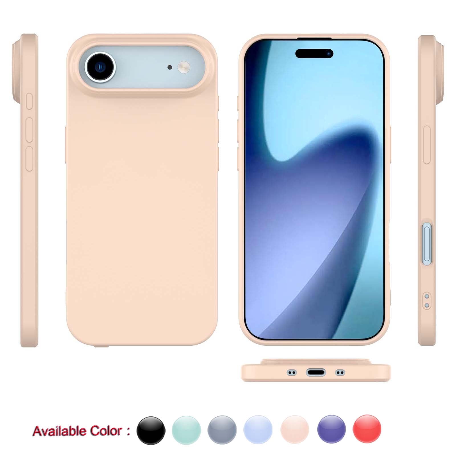 Cell Phone Basic Cases for iPhone 17,17 Pro,17 Air,17 Pro Max, Liquid ...