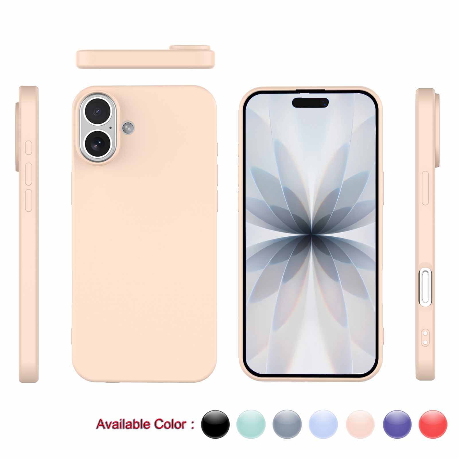 Cell Phone Basic Cases for iPhone 17,17 Pro,17 Air,17 Pro Max, Liquid ...