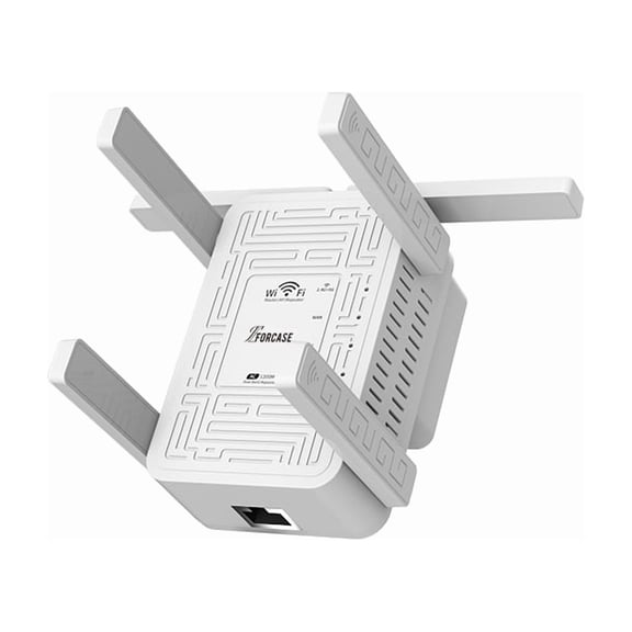 Cell Phone Booster WiFi Extender Booster 1200Mbps WiFi Booster Range Extender Dual Band 5GHz/ 2.4GHz Wireless Signal Booster WiFi Amplifier Wi-Fi Extension Internet Booster with 6 Antennas for Home