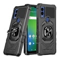 thumbnail image 1 of SPY CASE for Cricket Innovate E 5G Case w/Tempered Glass Screen Protector [Military Grade] Ring Car Mount Kickstand Shockproof Hard Phone Case - Black, 1 of 7