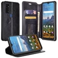 thumbnail image 1 of SPY CASE Case for Cricket Dream 5G Case / Innovate 5G /AT&T Radiant Max 5G / AT&T Fusion 5G Phone Case [Kickstand] Leather Wallet Case Cover Pouch for Girls Women - Black, 1 of 6