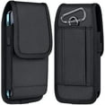 thumbnail image 1 of Nokia X100 Case Cell Phone Pouch Nylon Holster Case with Belt Clip Cover with Metal Clip - Black, 1 of 6