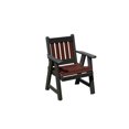 thumbnail image 1 of 2 Ft Poly Lumber Mission Porch Chair Heavy Duty Everlasting PolyTuf HDPE Made in USA-Cherry, 1 of 5