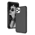 thumbnail image 1 of Cell Phone Cases For 6.5" iPhone 11 Pro Max, Njjex Liquid Silicone Gel Rubber Shockproof Case Ultra Thin Fit iPhone 11 Pro Max Case Slim Matte Surface Cover For Apple iPhone 11 Pro Max 2019 -Black, 1 of 9