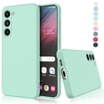 thumbnail image 1 of Cell Phone Cases For S23，S23 Plus，S23 Ultra, Takfox Liquid Silicone Gel Rubber Shockproof Case Ultra Thin Fit Samsung S23 + Case Slim Matte Surface Cover for Samsung Galaxy S23 Plus 5G - Cyan, 1 of 6