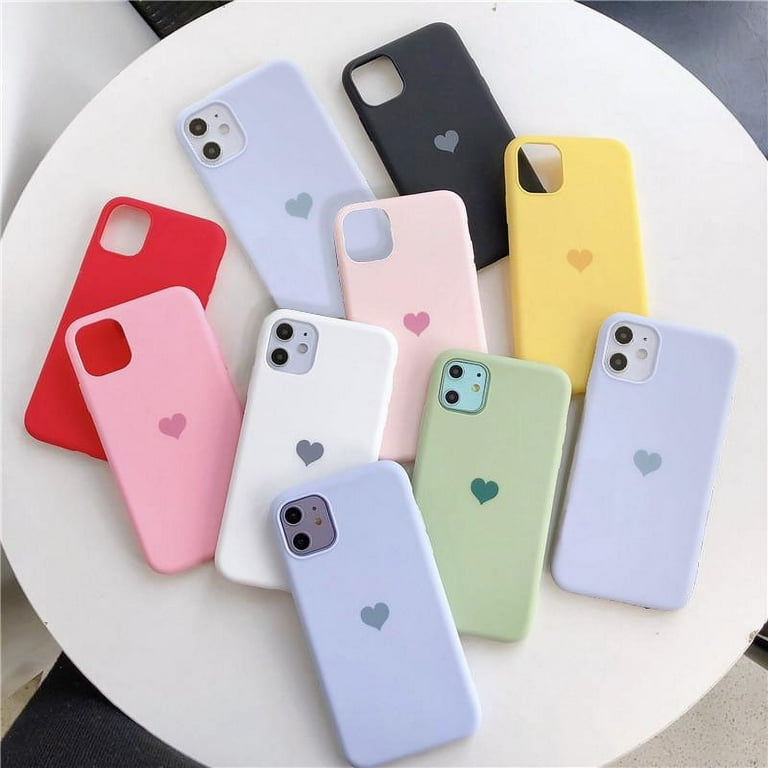 Cell Phone Cases For iPhone 11,Silicone Gel Rubber Shockproof Case Ultra  Thin Fit Case Slim Matte Surface Cover For iPhone 11 - Purple