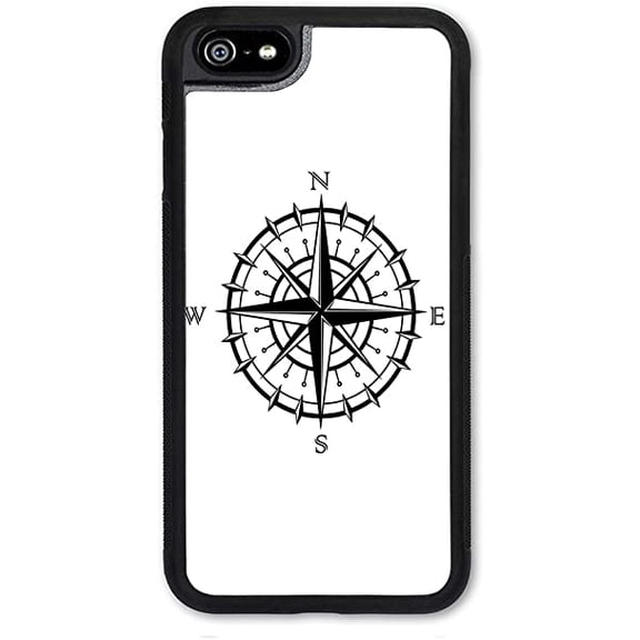 Cell Phone Cover - Slim Fit - Compatible with Apple iPhone 6 Plus and 6S Plus (Larger Size iPhones) - Compass
