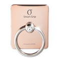 thumbnail image 1 of Cell Phone Finger Ring Holder & Grip with Luxury Oktant Crystal Universal Kickstand with 360° Rotation and 180° Flip (Rose Gold), 1 of 4