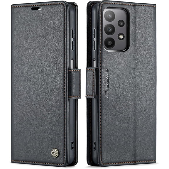 Cell Phone Flip Case Cover Wallet Case Compatible with Samsung Galaxy A23,Magnetic Flip Leather Wallet Phone Cover [TPU Shockproof Interior Case] Compatible with Samsung Galaxy A23,Blue