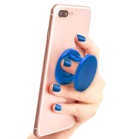 Cell Phone Grip Holder Stand for iPhone & Samsung - Blue