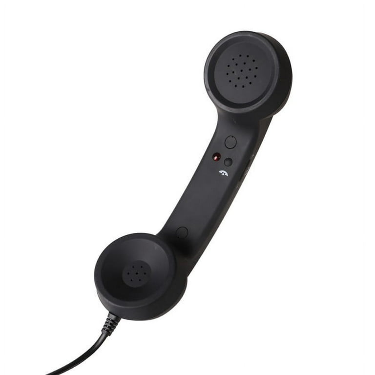 Cell Phone Handset, Retro Telephone Handset Anti Radiation Receivers 3.5MM  for iPhone iPad,Mobile Phones,Computer 