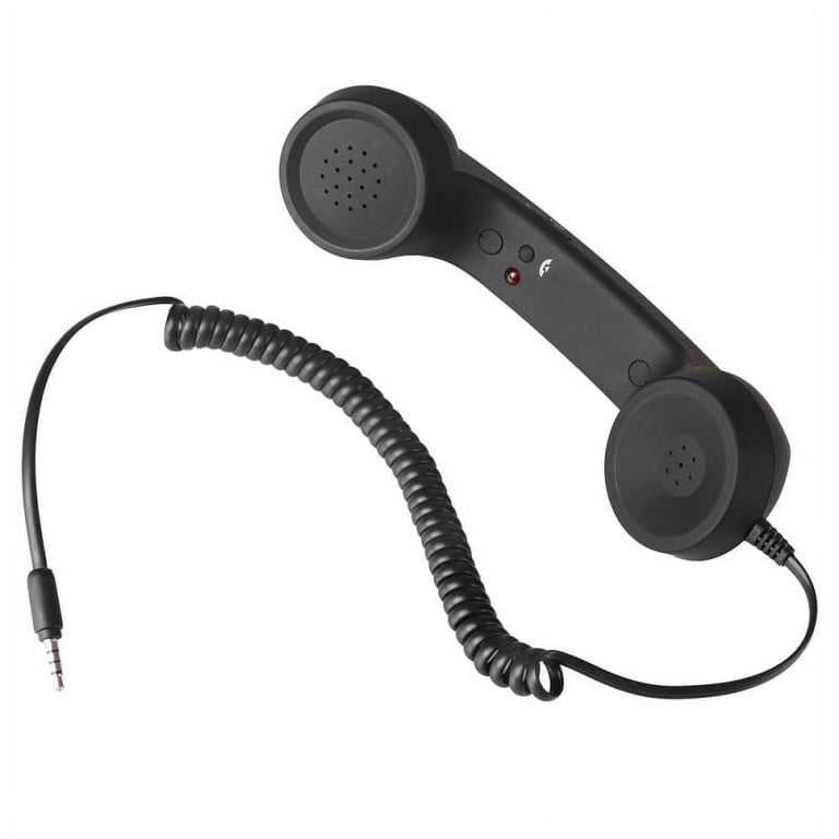 Cell Phone Handset Retro Telephone Handset Anti Radiation Receivers 3.5MM for iPhone Android Phones Retro handset Vintage handset Retro