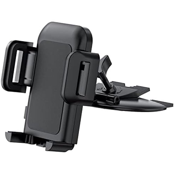 Cell Phone Holder for Car, CD Slot Car Phone Mount, One Button Release Easy Installation CD Player Car Phone Holder Mount Compatible with iPhone 17 16 15 14 13 12 Pro MAX Galaxy S25 S20 S20+ S10