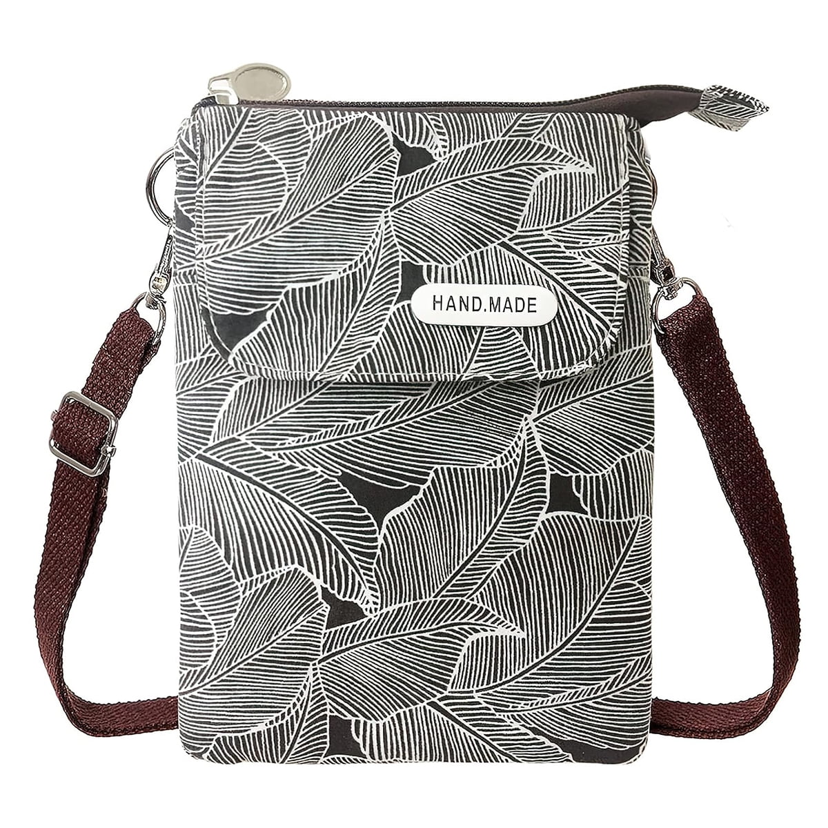 Cell Phone Holder Mini Crossbody Bag Purse Shoulder Bag Smartphone Mobilephone Wallet Unisex Cotton Canvas Bag Purse for Keys Coins Passport Cell Phone Candy Clutch Handbag Black Walmart Business Supp...